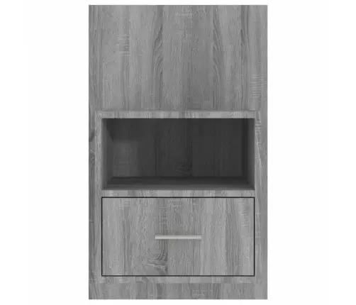 Sienas Naktsskapīši, 2 Gab., Pelēcīga Ozolkoka Krāsa Vidaxl