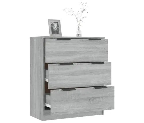 Kumode, Pelēka Ozolkoka Krāsa, 60X30X70 Cm, Inženierijas Koks Vidaxl