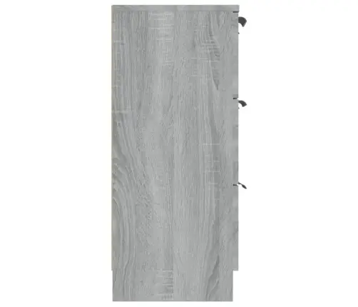 Kumode, Pelēka Ozolkoka Krāsa, 60X30X70 Cm, Inženierijas Koks Vidaxl