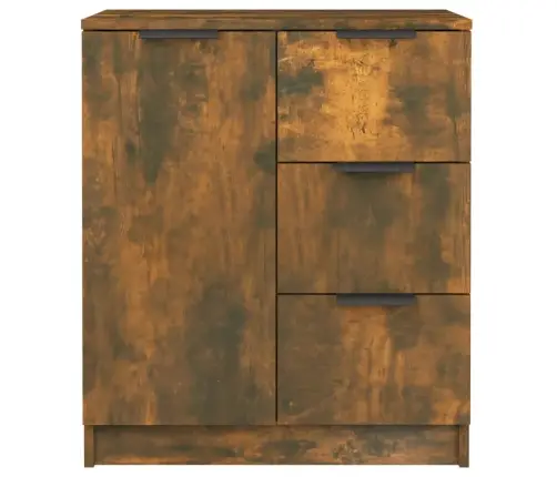 Šoninė Spintelė, Dūminio Ąžuolo, 60X30X70cm Apdirbta Mediena