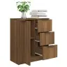 Kumode, Brūna Ozola, 60X30X70 Cm, Inženierijas Koks Vidaxl