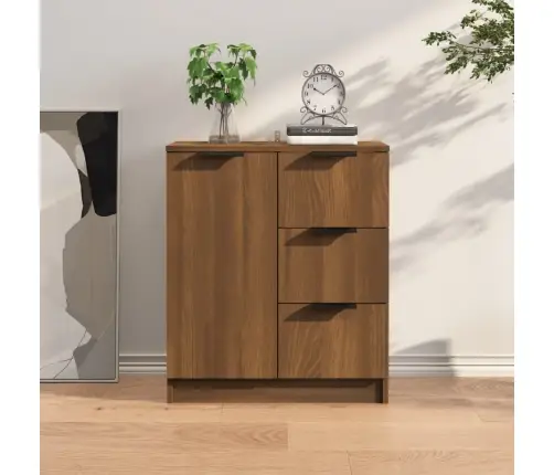 Kumode, Brūna Ozola, 60X30X70 Cm, Inženierijas Koks Vidaxl