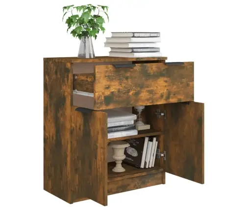 Kumode, Ozolkoka Krāsa, 60X30X70 Cm, Inženierijas Koks Vidaxl