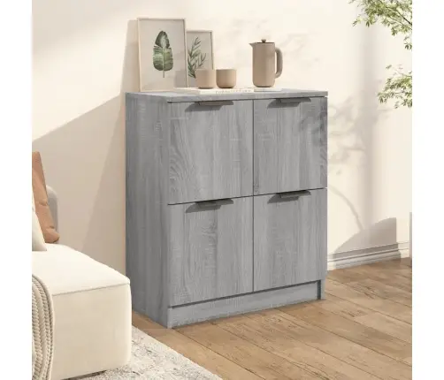 Šoninė Spintelė, Pilka Ąžuolo, 60X30X70cm Apdirbta Mediena