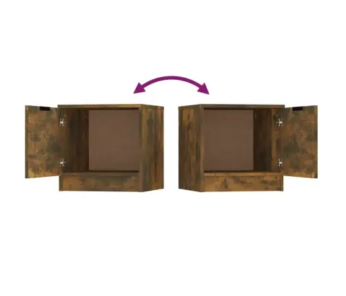 Naktsskapīši, 2 Gab., Ozolkoka Krāsa, 40X39X40 Cm Vidaxl Naktsskapīši, 2 Gab., Ozolkoka Krāsa, 40X39X40 Cm Vidaxl