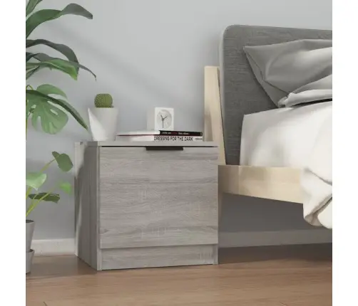 Naktinės Spintelės, 2Vnt., Pilkos Ąžuolo Spalvos, 40X39X40Cm
