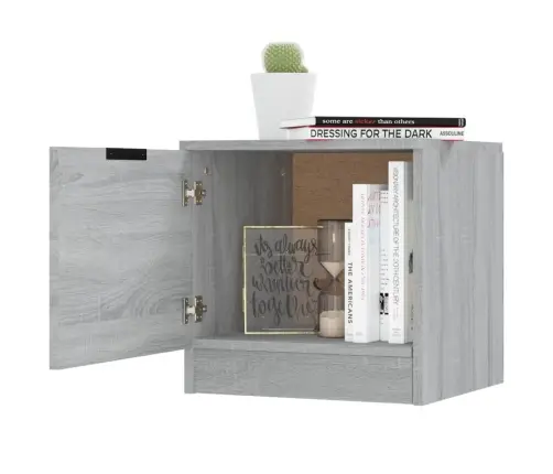 Naktinės Spintelės, 2Vnt., Pilkos Ąžuolo Spalvos, 40X39X40Cm