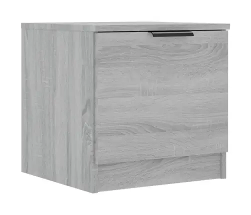 Naktinės Spintelės, 2Vnt., Pilkos Ąžuolo Spalvos, 40X39X40Cm