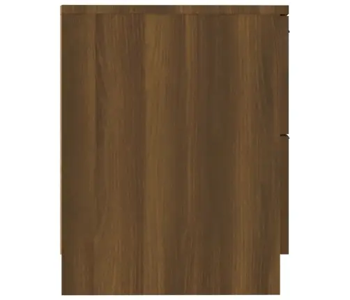 Naktsskapīši, 2 Gab., Brūna Ozola, Inženierijas Koks Vidaxl