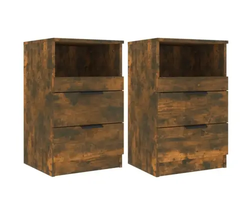 Naktsskapīši, 2 Gab., Ozolkoka Krāsa, Inženierijas Koks Vidaxl