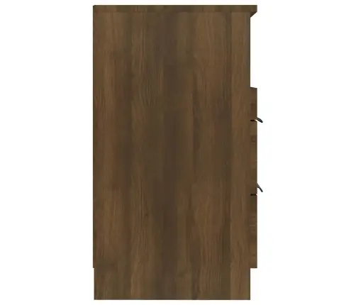 Naktinės Spintelės, 2Vnt., Rudos Ąžuolo, Apdirbta Mediena