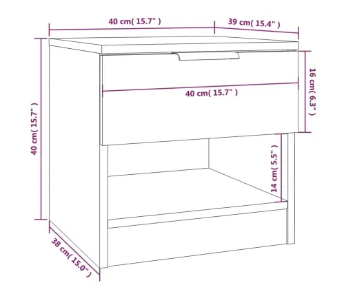 Naktinės Spintelės, 2Vnt., Dūminio Ąžuolo, Apdirbta Mediena