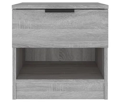 Naktsskapīši, 2 Gab., Pelēka Ozolkoka Krāsa, Inženierijas Koks Vidaxl