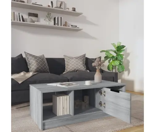 Kafijas Galdiņš, Pelēka Ozola, 102X50X36 Cm, Inženierijas Koks Vidaxl