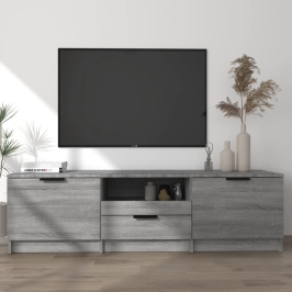 Tv Skapītis, Pelēka Ozolkoka, 140X35X40 Cm, Inženierijas Koks Vidaxl