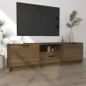 Tv Skapītis, Brūna Ozola, 140X35X40 Cm, Inženierijas Koks Vidaxl