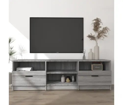 Tv Skapītis, Pelēka Ozolkoka, 150X33,5X45 Cm, Inženierijas Koks Vidaxl