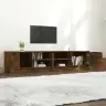 Tv Skapīši, 2 Gab., Ozolkoka, 80X35X36,5 Cm, Inženierijas Koks Vidaxl