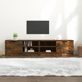 Tv Skapīši, 2 Gab., Ozolkoka, 80X35X36,5 Cm, Inženierijas Koks Vidaxl
