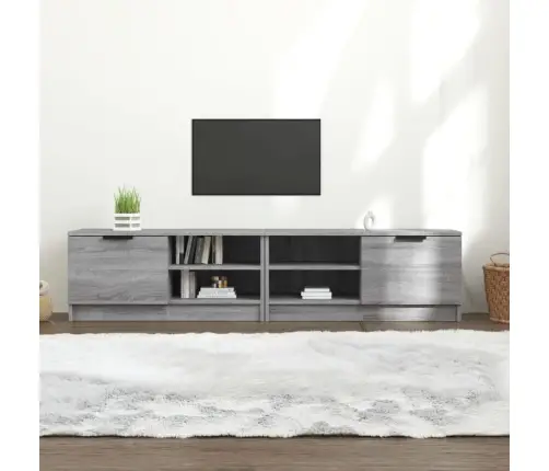 Telerikapid 2 Tk, Hall Sonoma Tamm, 80X35X36,5 cm Tehispuit