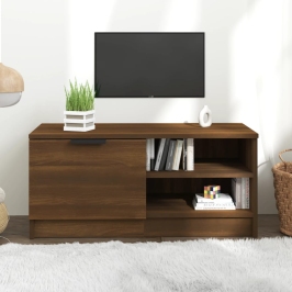 Tv Skapītis, Brūna Ozola, 80X35X36,5 Cm, Inženierijas Koks Vidaxl