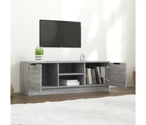 Tv Skapītis, Pelēka Ozolkoka, 102X35X36,5 Cm, Inženierijas Koks Vidaxl