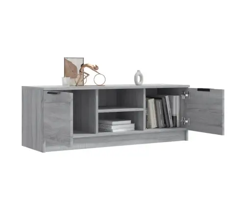 Tv Skapītis, Pelēka Ozolkoka, 102X35X36,5 Cm, Inženierijas Koks Vidaxl