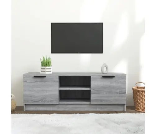 Tv Skapītis, Pelēka Ozolkoka, 102X35X36,5 Cm, Inženierijas Koks Vidaxl