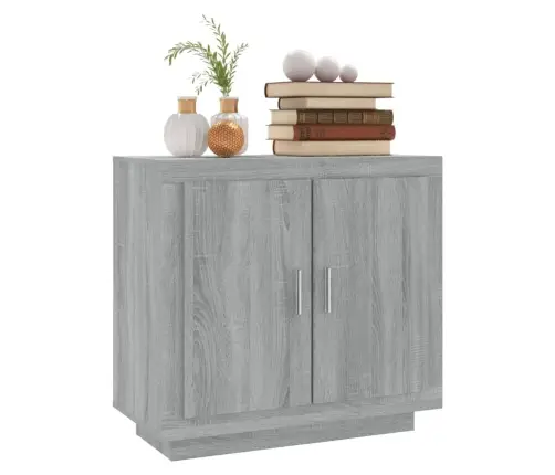 Šoninė Spintelė, Pilka Ąžuolo, 80X40X75cm Apdirbta Mediena