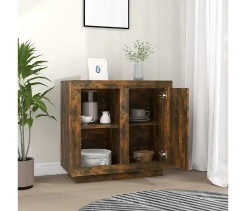 Šoninė Spintelė, Dūminio Ąžuolo Spalvos, 80X40X75Cm