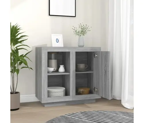 Kumode, 80X40X75 Cm, Pelēka Ozolkoka Krāsa Vidaxl