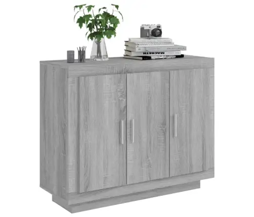 Šoninė Spintelė, Pilkos Ąžuolo Spalvos, 92X35X75cm Mediena