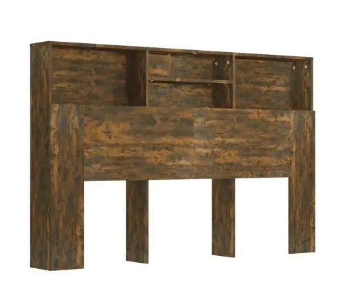 Voodipeatsi Kapp Suitsutatud Tamm 160X19X103,5 Cm