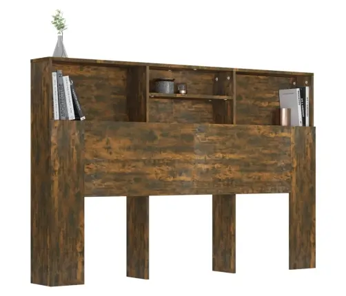 Voodipeatsi Kapp Suitsutatud Tamm 160X19X103,5 Cm