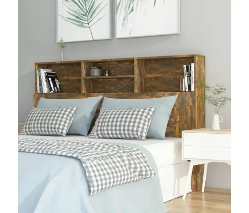 Voodipeatsi Kapp Suitsutatud Tamm 160X19X103,5 Cm