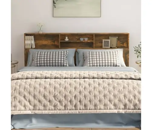 Gultas Galvgalis Ar Plauktu, Ozolkoka Krāsa, 200X19X103,5 Cm Vidaxl