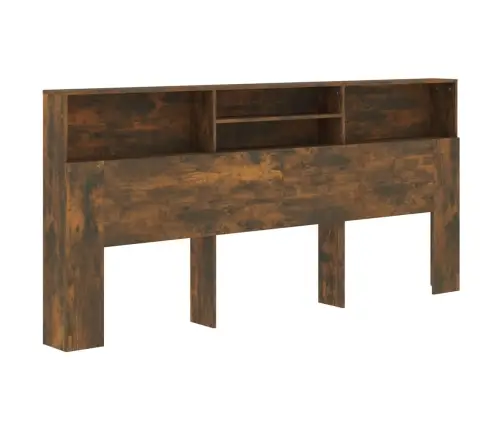 Gultas Galvgalis Ar Plauktu, Ozolkoka Krāsa, 220X19X103,5 Cm Vidaxl