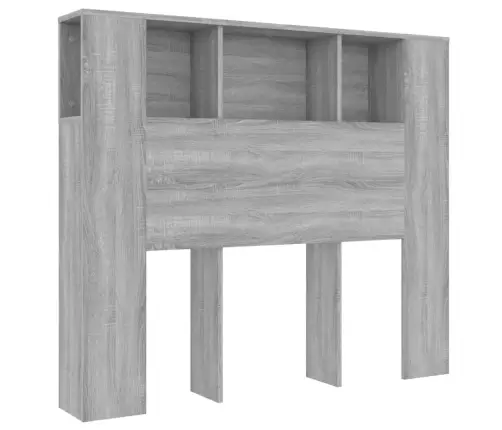 Gultas Galvgalis Ar Plauktu, Pelēcīga Ozola, 120X18,5X102,5 Cm Vidaxl Gultas Galvgalis Ar Plauktu, Pelēcīga Ozola, 120X18,5X102,5 Cm Vidaxl