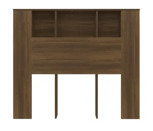 Gultas Galvgalis Ar Plauktu, Ozolkoka Krāsa, 120X18,5X102,5 Cm Vidaxl