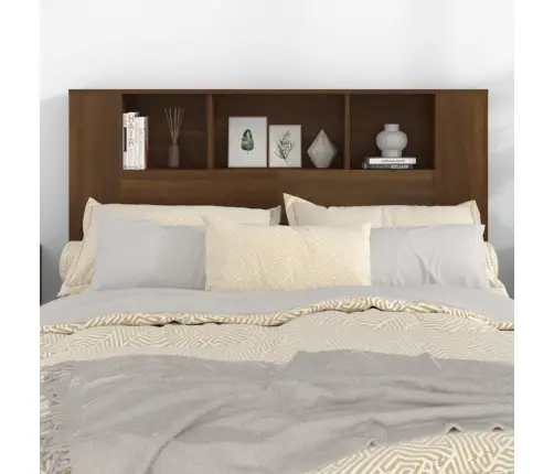 Gultas Galvgalis Ar Plauktu, Ozolkoka Krāsa, 140X18,5X104,5 Cm Vidaxl