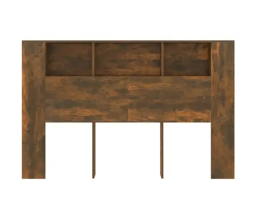 Gultas Galvgalis Ar Plauktu, Ozolkoka Krāsa, 160X18,5X104,5 Cm Vidaxl