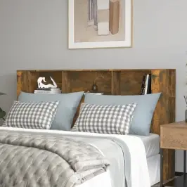 Gultas Galvgalis Ar Plauktu, Ozolkoka Krāsa, 180X18,5X104,5 Cm Vidaxl