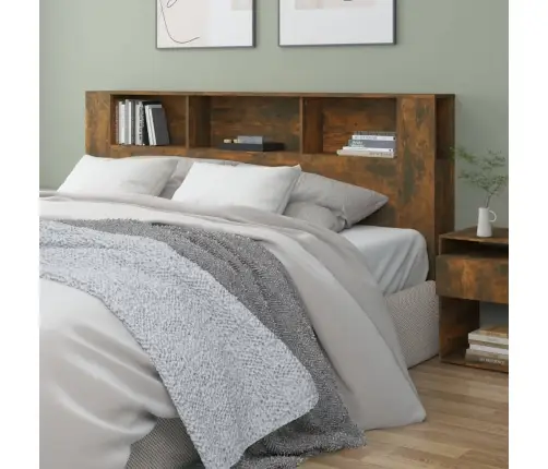 Gultas Galvgalis Ar Plauktu, Ozolkoka Krāsa, 200X18,5X104,5 Cm Vidaxl