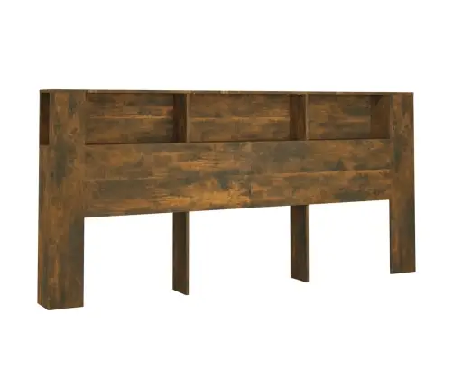 Gultas Galvgalis Ar Plauktu, Ozolkoka Krāsa, 220X18,5X104,5 Cm Vidaxl
