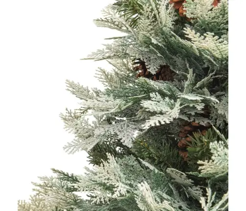 Ziemassvētku Egle Ar Čiekuriem, Zaļa, 150 Cm, Pvc Un Pe Vidaxl Ziemassvētku Egle Ar Čiekuriem, Zaļa, 150 Cm, Pvc Un Pe Vidaxl