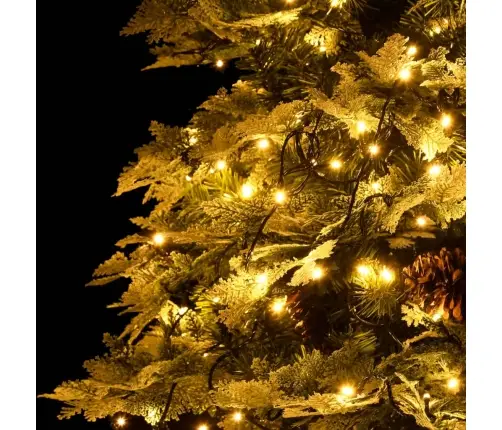 Kalėdų Eglutė Su Pušies Kankorėžiais, Žalia, 225cm Pvc Su Pe