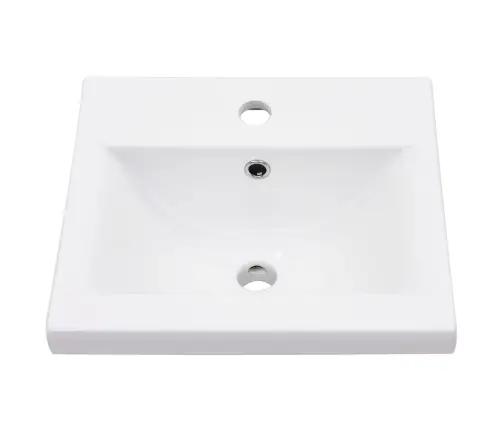 Vannasistabas Skapītis Ar Iebūvētu Izlietni, Balts, Dzelzs Vidaxl