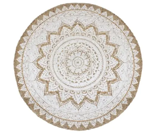 Vaip, Punutud Džuut, Trükimustriga, 180 cm Ümmargune