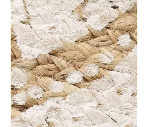 Paklājs, 210 Cm, Apaļš, Pīta Džuta Ar Apdruku Vidaxl