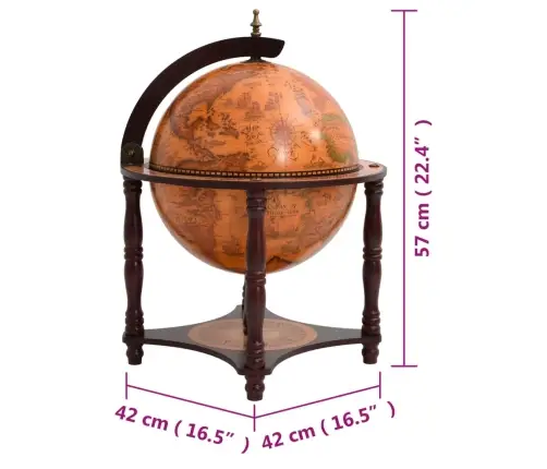 Gloobusekujuline Veinialus, Pruun, Eukalüptipuit